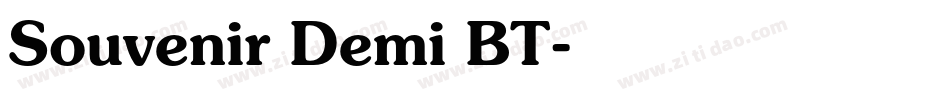 Souvenir Demi BT字体转换